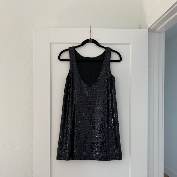 Free People Black Sequin Cocktail Dress - Picture 3 of 13
